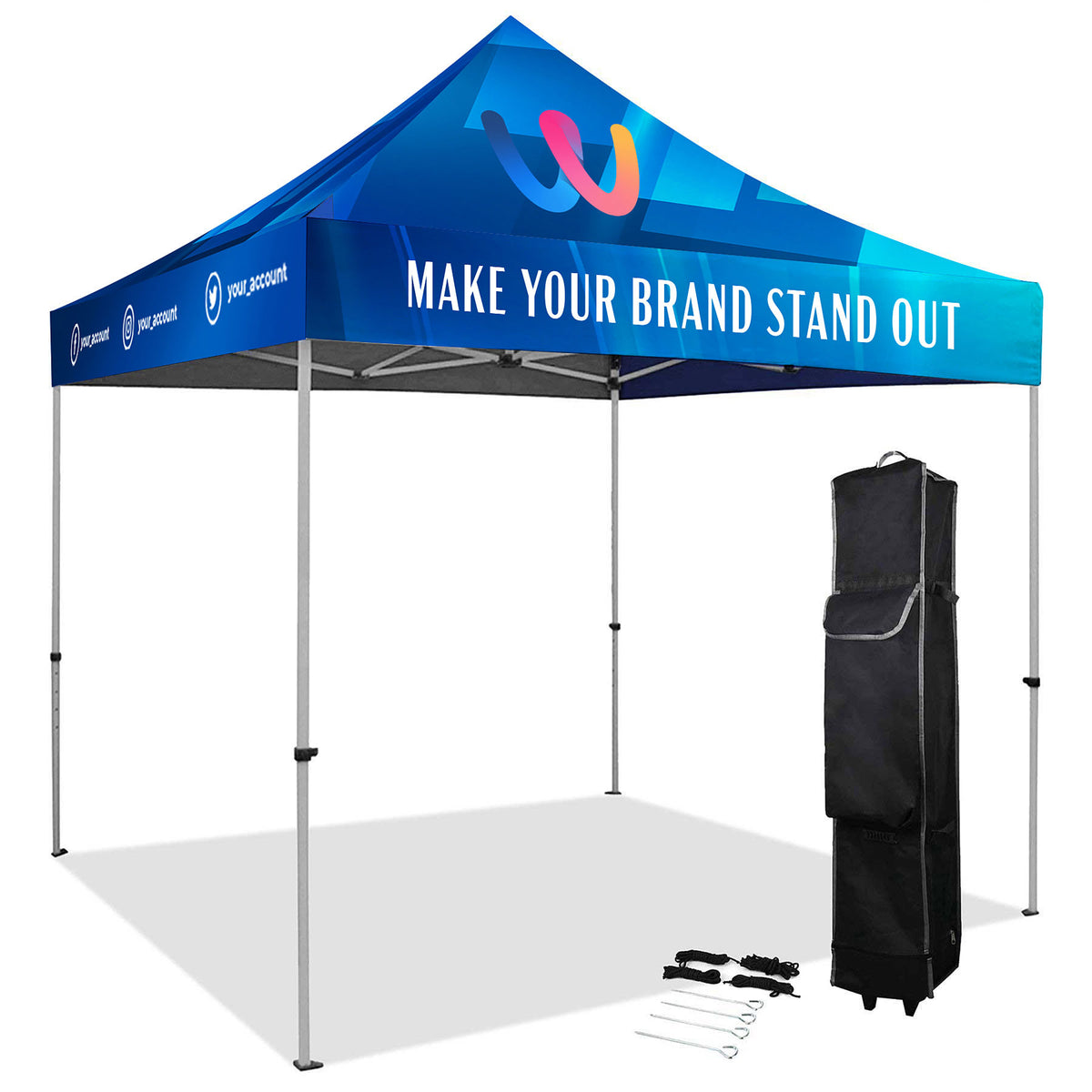 10' Pop Up Tent With Vented Canopy